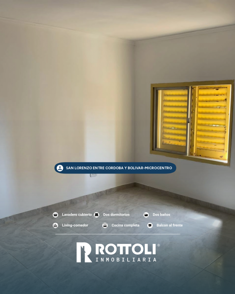 HERMOSO DEPARTAMENTO CENTRICO EN VENTA DE DOS DORMITORIOS