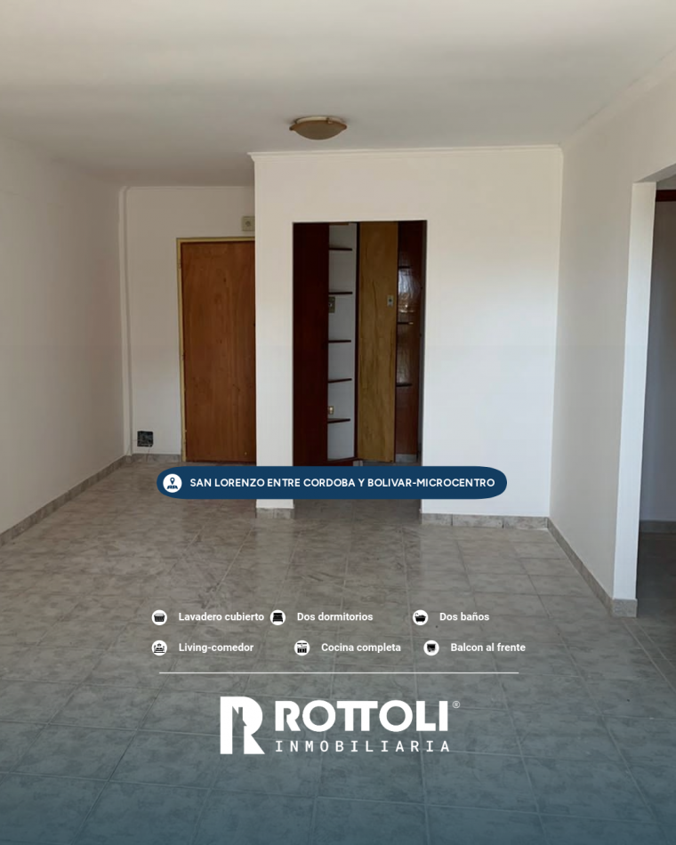 HERMOSO DEPARTAMENTO CENTRICO EN VENTA DE DOS DORMITORIOS