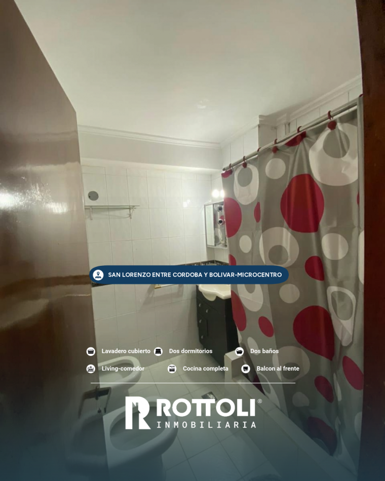 HERMOSO DEPARTAMENTO CENTRICO EN VENTA DE DOS DORMITORIOS