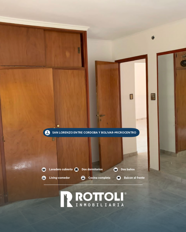 HERMOSO DEPARTAMENTO CENTRICO EN VENTA DE DOS DORMITORIOS