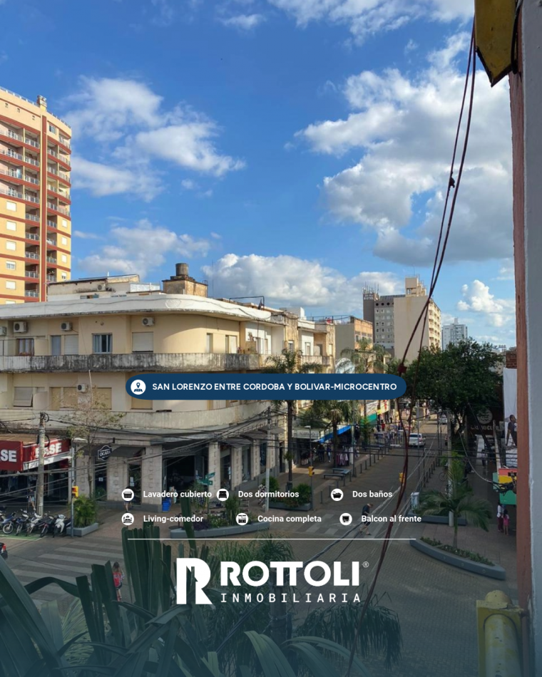 HERMOSO DEPARTAMENTO CENTRICO EN VENTA DE DOS DORMITORIOS