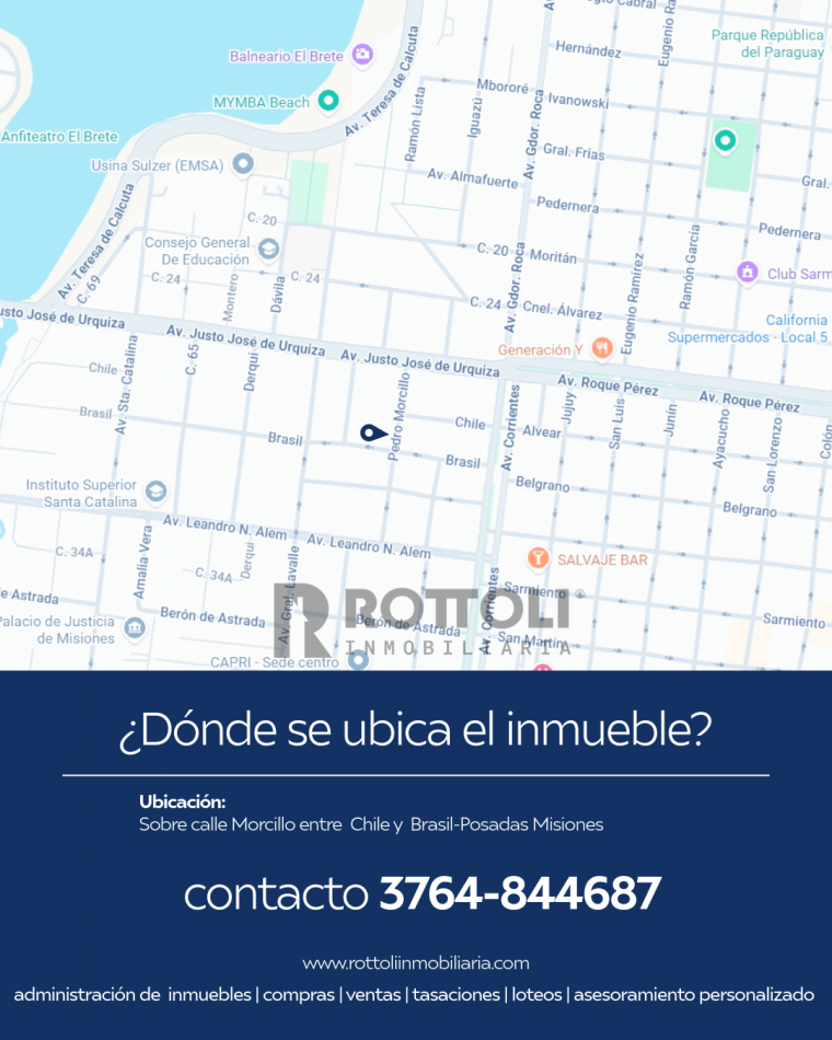 CASA DE TRES DORMITORIOS CON PISCINA EN VENTA-POSADAS MISIONES