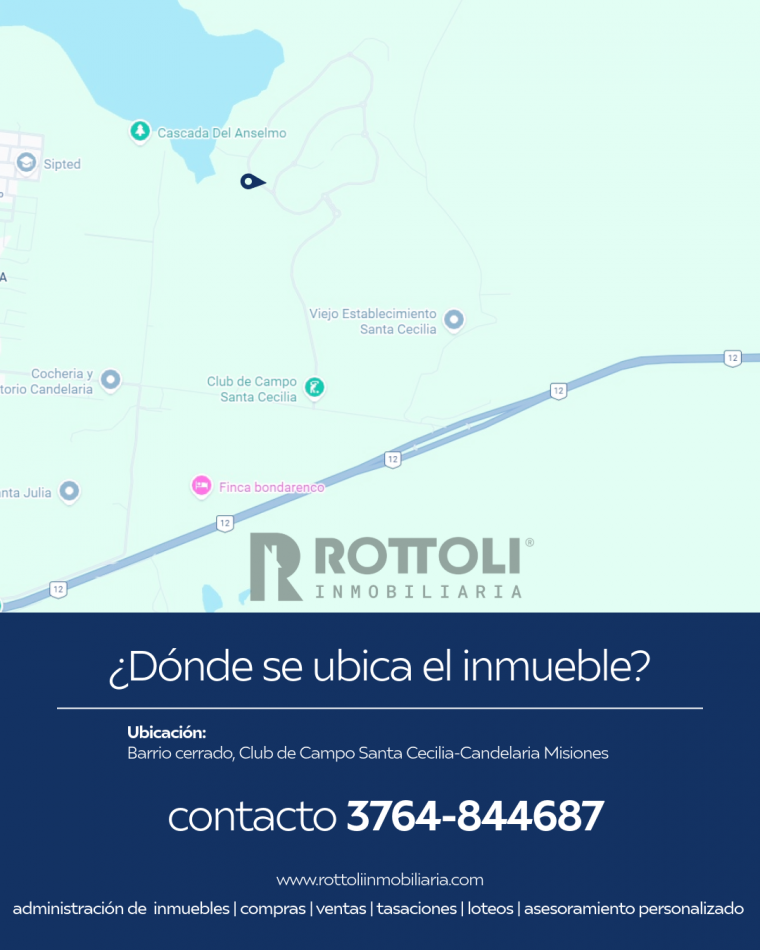 HERMOSO LOTE EN VENTA-BARRIO PRIVADO SANTA CECILIA CANDELARIA MISIONES
