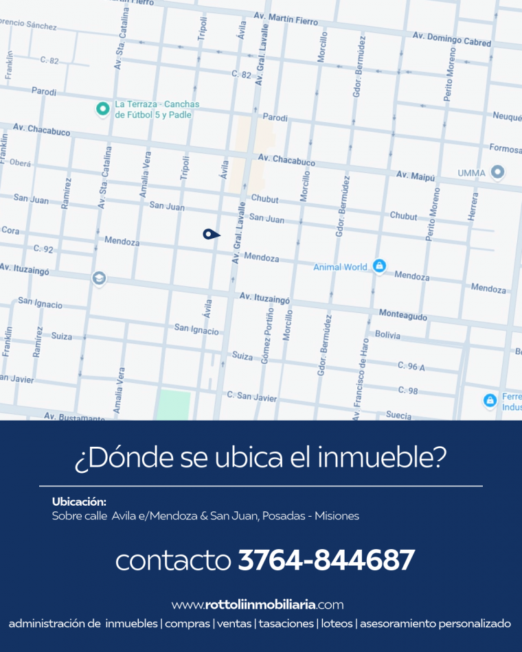 DEPARTAMENTO DE DOS DORMITORIOS EN ALQUILER-POSADAS MISIONES